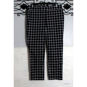 Talbots Women's Pants Size 2P Navy Blue Plaid